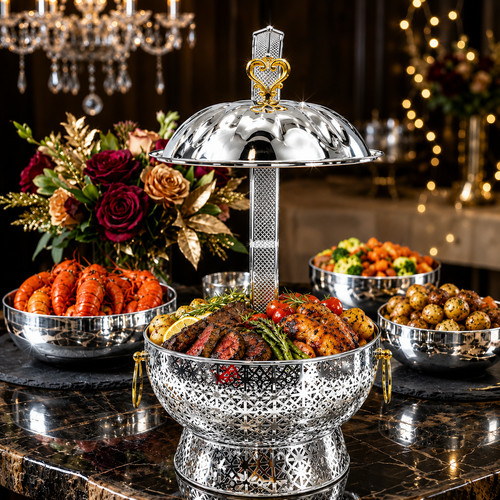 Luxury silver chafing dish - chafing,