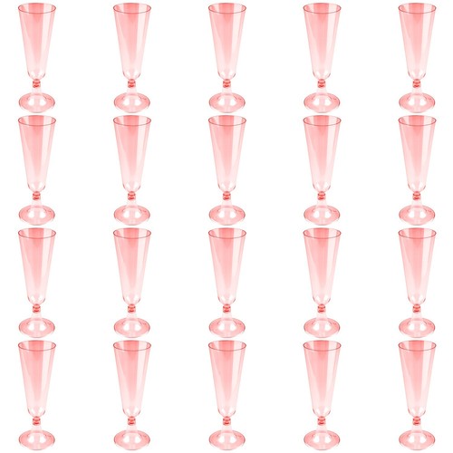 20x reusable plastic flutes - 20x,