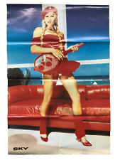 Vintage Anna Kournikova poster Sky Magazine double sided Craig David on reverse