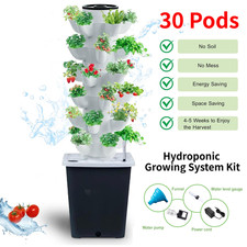 6 Tiers Vertical Tower Planters Hydroponic Growing System w/Pump Indoor Garden