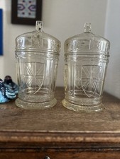 1935 King George V & Queen Mary Silver Jubilee Glass Steins – Pair 26 cm