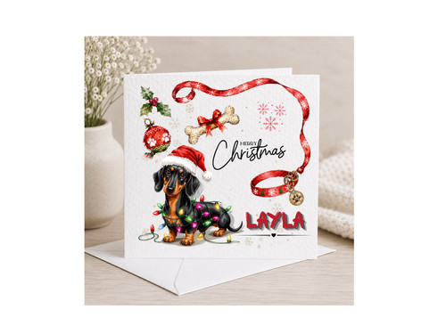 Personalised christmas card - personalised,