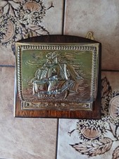 Vintage Wood And Brass Letter