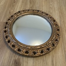 Vintage Round Beveled  Mirror