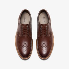 Clarks Mens PITNEY LIMIT Tan