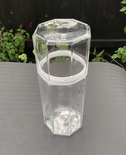 Vintage french glass storage - french,