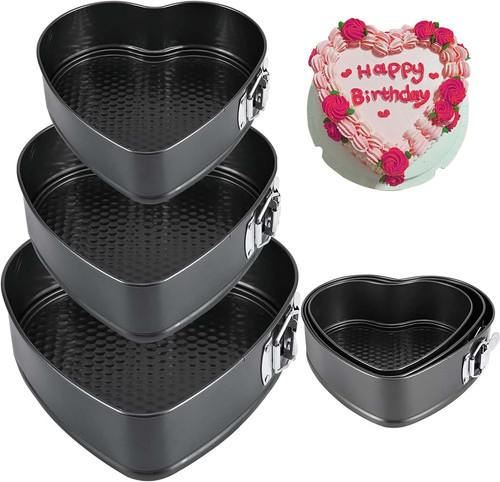 Pcs heart cake tin set - heart,