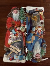 Antique Victorian Littauer & Boysen  Prints Litho Christmas Card Scraps Craft