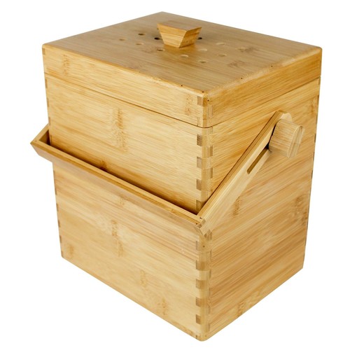 Wooden bamboo kitchen - wooden, compost