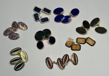 Enamel Chain Link Cufflinks