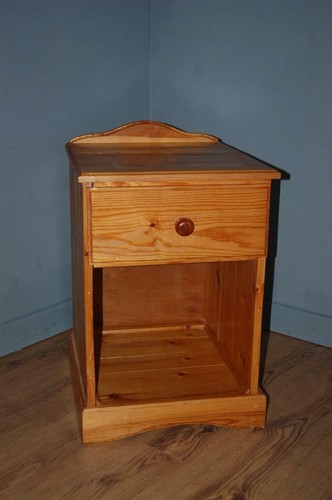 Single chunky pine bedside - pine,