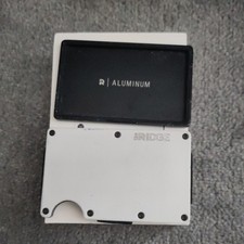 Ridge Wallet White With Money Sclip Comes With box, screw driver and coin tray