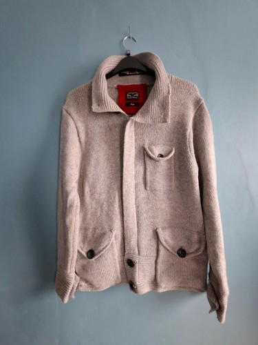 Grey chunky knit cardigan size