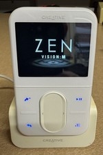 Creative Zen Vision:M 30 GB MP3 and Video Player White - BATTERY ISSUE