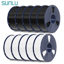 SUNLU 10KG PLA PETG PLA+ ABS SILK 3D Printer Filament 1.75mm Spool No-Bubble