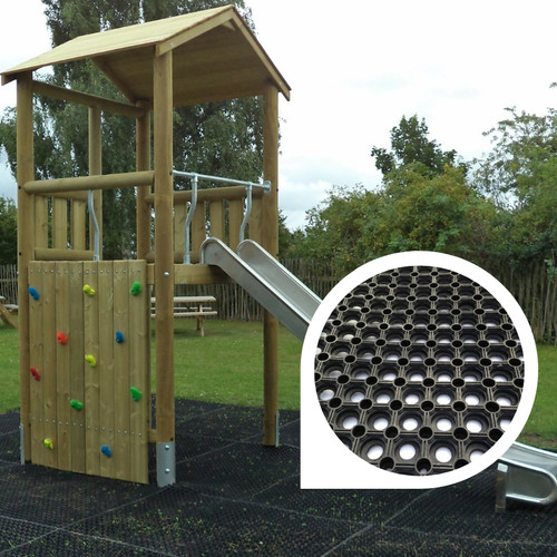 Rubber playground swing - playground,