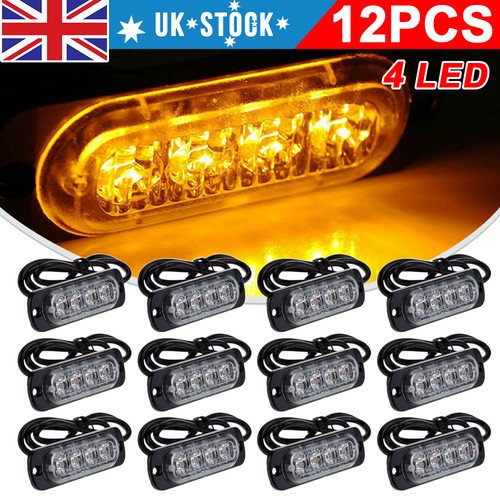 12x led amber - 12x, strobe