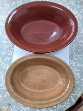 2 x Vintage pie dishes