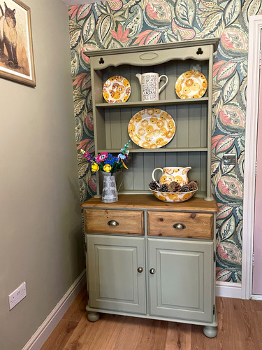 Solid pine welsh dresser - pine,