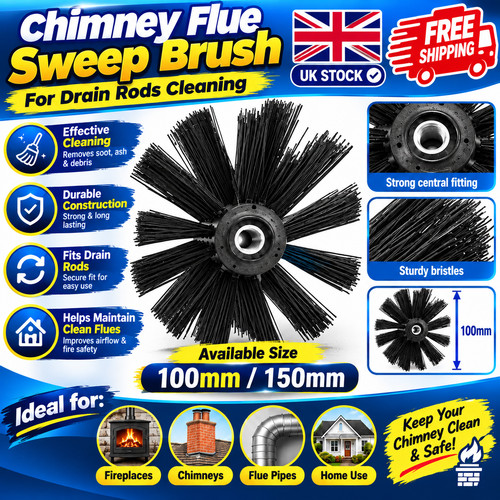 100 150mm chimney flue - 100/150mm, sweep