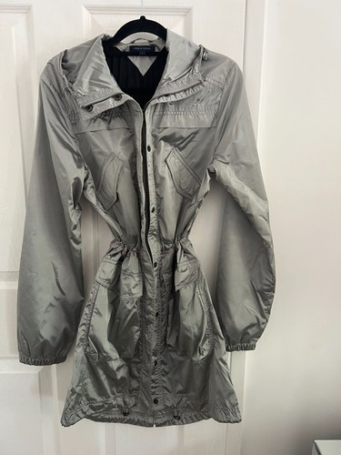 Tommy hilfiger silver raincoat - hilfiger,