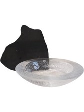 Orrefors Serving Bowl Crystal Clear Floral Design Elegant Large 2kg