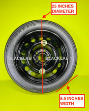 SPARE TIRE 17"(5 LUGS WHEEL)