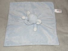 Sainsburys elephant comforter soft toy TU blue blankie grey