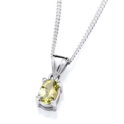 Sterling silver peridot oval - peridot,