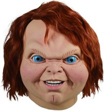 Child's Play 2 Evil Chucky Adult Full Latex Face Costume Mask Trick or Treat