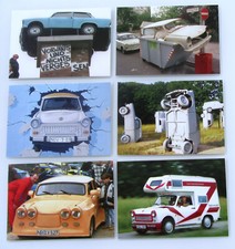 Trading cards lot 6x GDR car