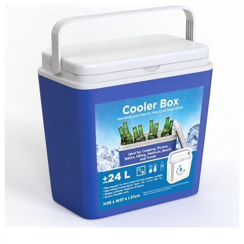 Large cooler box 24l insulated - box,