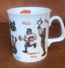 Bryn Parry Studios Rugby Theme Cup Mug Bone China Tea Coffee Hot Chocolate 
