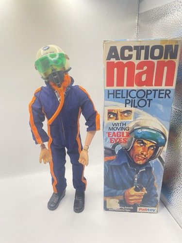 Vintage action man helicopter - action,