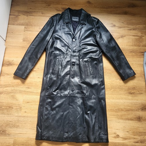 Mens real leather full - mens, length