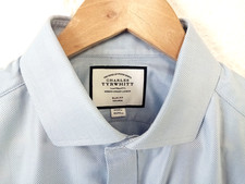 Charles Tyrwhitt pale blue slim fit shirt 17/Sleeve 37/44"-46"chest