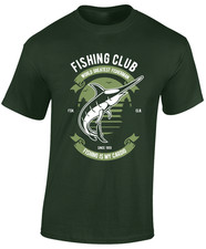 FISHING CLUB MENS T SHIRT CARP FISHERMAN ANGLER GIFT PRESENT CLOTHING TOP