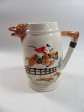 Jug Hunting Fox Spout Vintage
