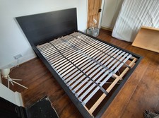 Ikea Malm Black Double Bed