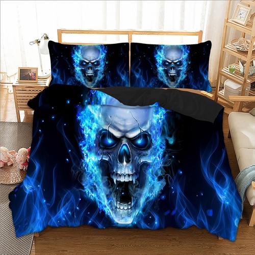 Skull duvet quilt cover - skull,