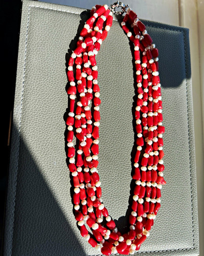 Strand red coral - coral, and