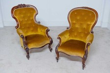 Pair Victorian Parlour Chairs