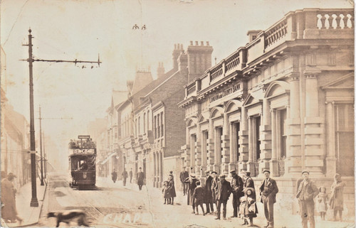 Luton chapel street tram - luton., street.