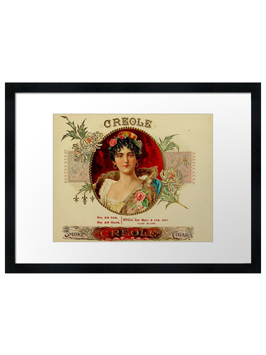 Antique victorian cigar label