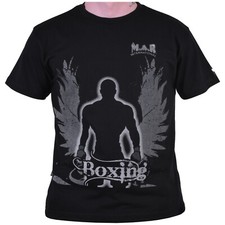 MAR Black Round-Neck Boxing