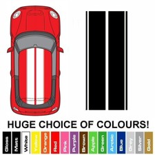 Mini One, Cooper / S Roof Vinyl Stickers Racing Stripes Decals Kit
