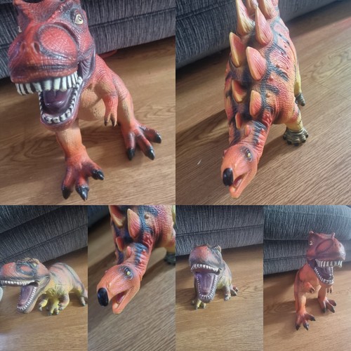 Large rubber dinosaurs - 3, x