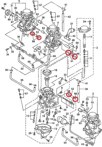 Yamaha fzs600 fazer - 98-03, carb