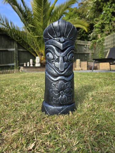 Large stone garden totem pole - garden,