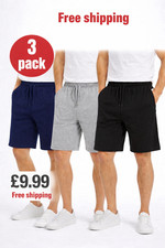 3 Pack Mens Fleece Shorts